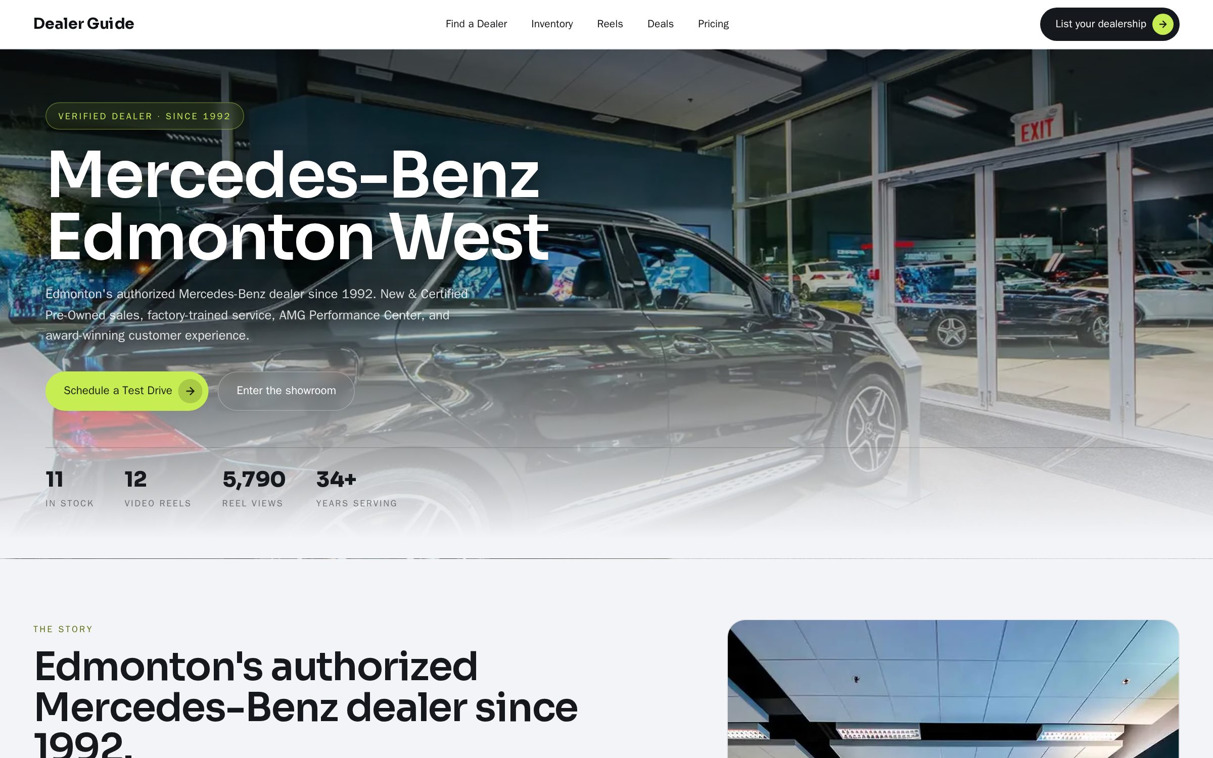 Light variant of your landing page